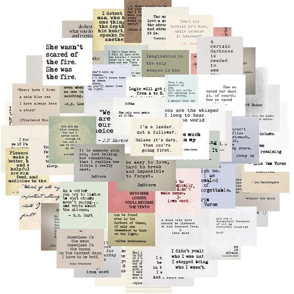 60 szt. nowych naklejek z cytatami gwiazd i graffiti na duże etui na telefon, laptopa, notatnik, prezent dla dzieci_voghion.com