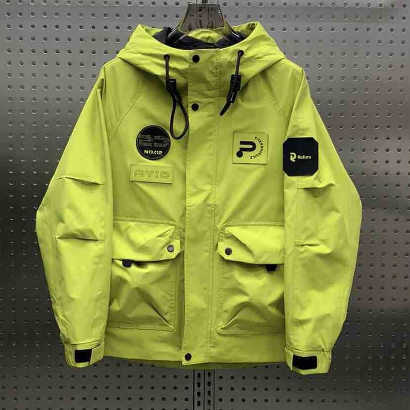 Herrenbekleidung Frühling und Herbst Arbeitskleidung mit Kapuze Lockere Jacke Vielseitige Label Assault Jacket Jugendmode Hübsche Jacke_voghion.com