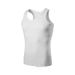 Men's Pure Cotton Fine Thread Elastic Vest Plus Size Racerback White Black Men Breathable_voghion.com