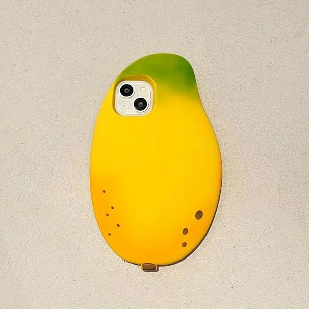 Αστεία θήκη σιλικόνης Mango για πλήρη προστασία και αντοχή σε πτώσεις, δημιουργικό και εξειδικευμένο σχεδιασμό, συμβατή με μοντέλα 15/14/13/12/11 Pro Max_voghion.com