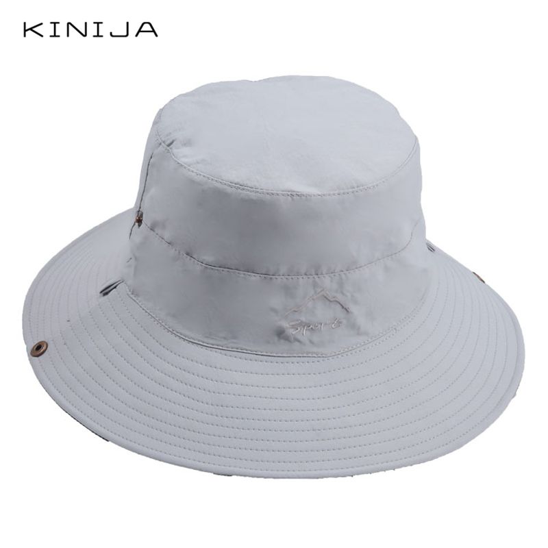 Hot Sale Double Side Buckey Hat Summer Men Outdoor Sun Protection Bucket Hats Gorros Mujer Waterproof Hiking Camping Visor_voghion.com