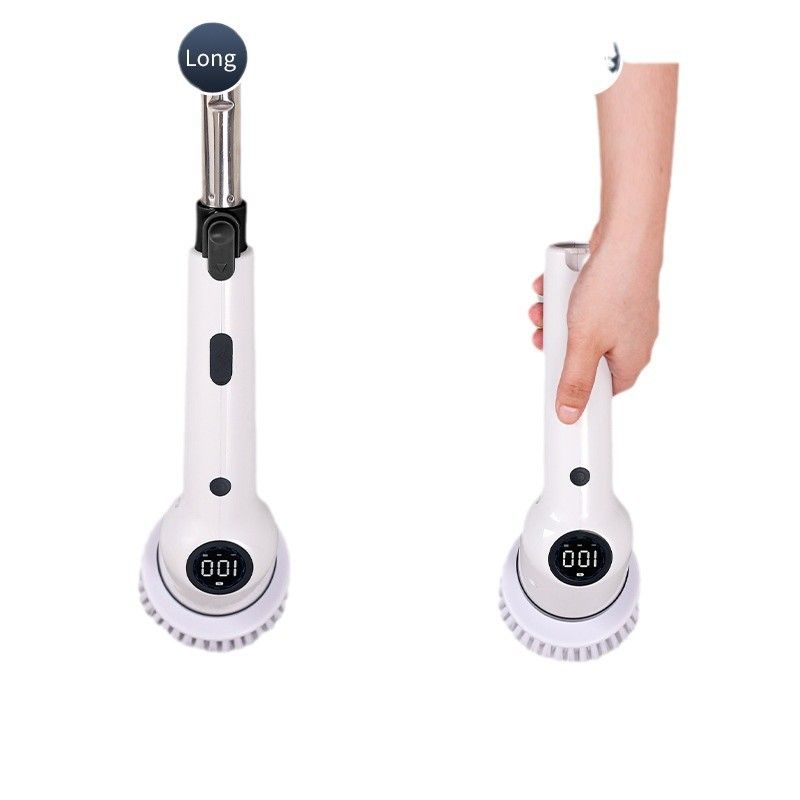 New multifunctional handheld wireless LCD digital display cleaning brush, nine in one electric mop_voghion.com