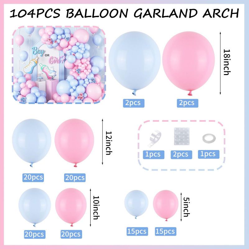 Home & Garden Birthday Baby Baptism Party Decoration Balloon Gender Reveal Party Baby Arrangement Balloon Chain_voghion.com