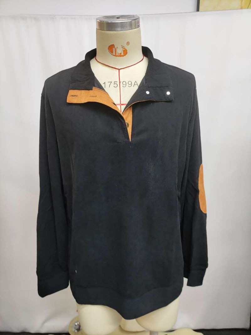 Men's Fashion New Outdoor Casual Standing Collar Long Sleeve Sweater_voghion.com