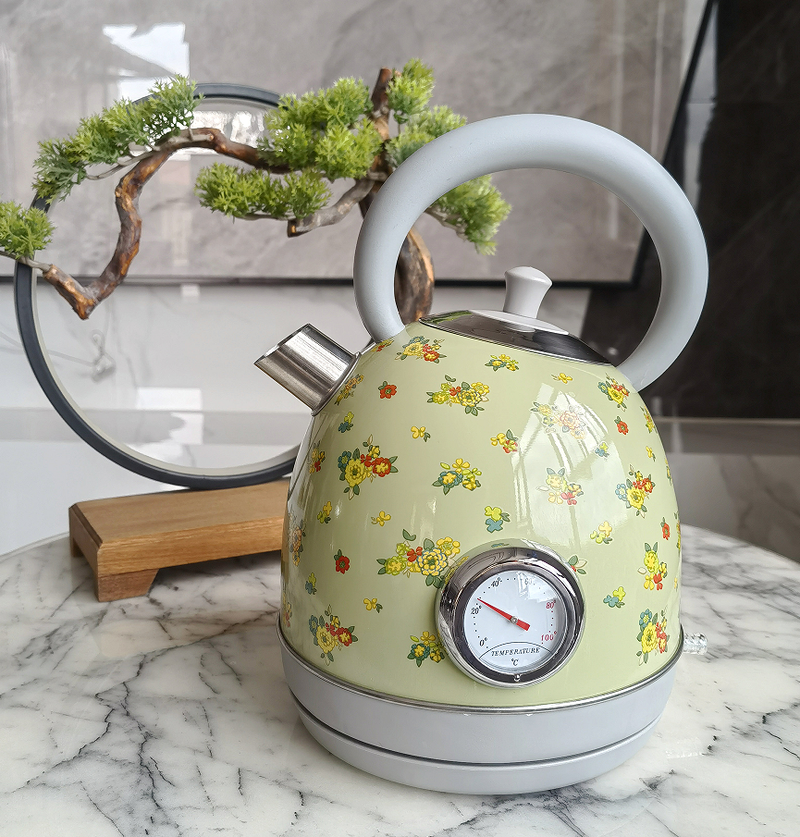 PS3018N2Te 1850W Chaleira elétrica retro instrumento termômetro chaleira elétrica 1.8L saída larga filtro de água, o bico pode ferver rapidamente_voghion.com