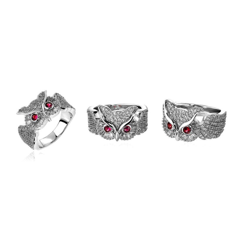 Neien Hip Hop Stil Vollzirkonium Eilring Männer A Fraen INS Trend Perséinlechkeet Zeigefangerring Bijouen_voghion.com