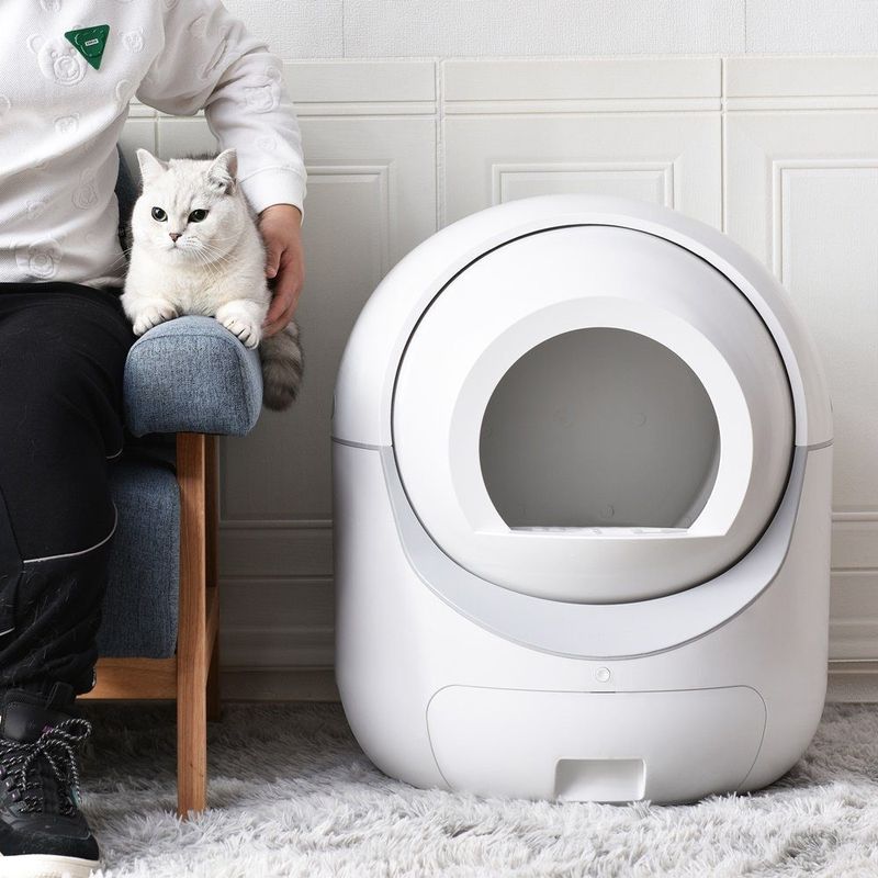 Cat Litter Box Self-Cleaning Cat Litter Box For Multiple Cats, APP-Controlled, XXL, For All Types Of Cat Litter, Safe, Odor Elimination_voghion.com