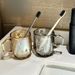 ACZT Georg Jensen Bicchiere portaspazzolino in vetro specchiato - Set coppia scandinava_voghion.com
