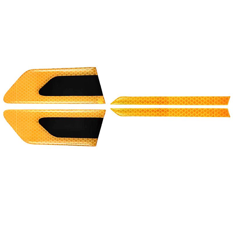 Car Leaf Panel, Fender Reflective Body St, Anti-collision Strip, Safety Warning, Engine Light Eyebrow Decorative_voghion.com