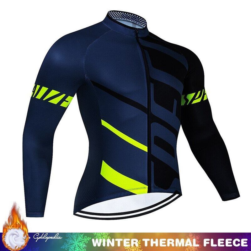 Herrenbekleidung, spezielles Angebot an Winter-Fahrradbekleidung, Fleece-Langarmanzüge für Männer und Frauen, um die Fleece-Reitbekleidung warm zu halten_voghion.com