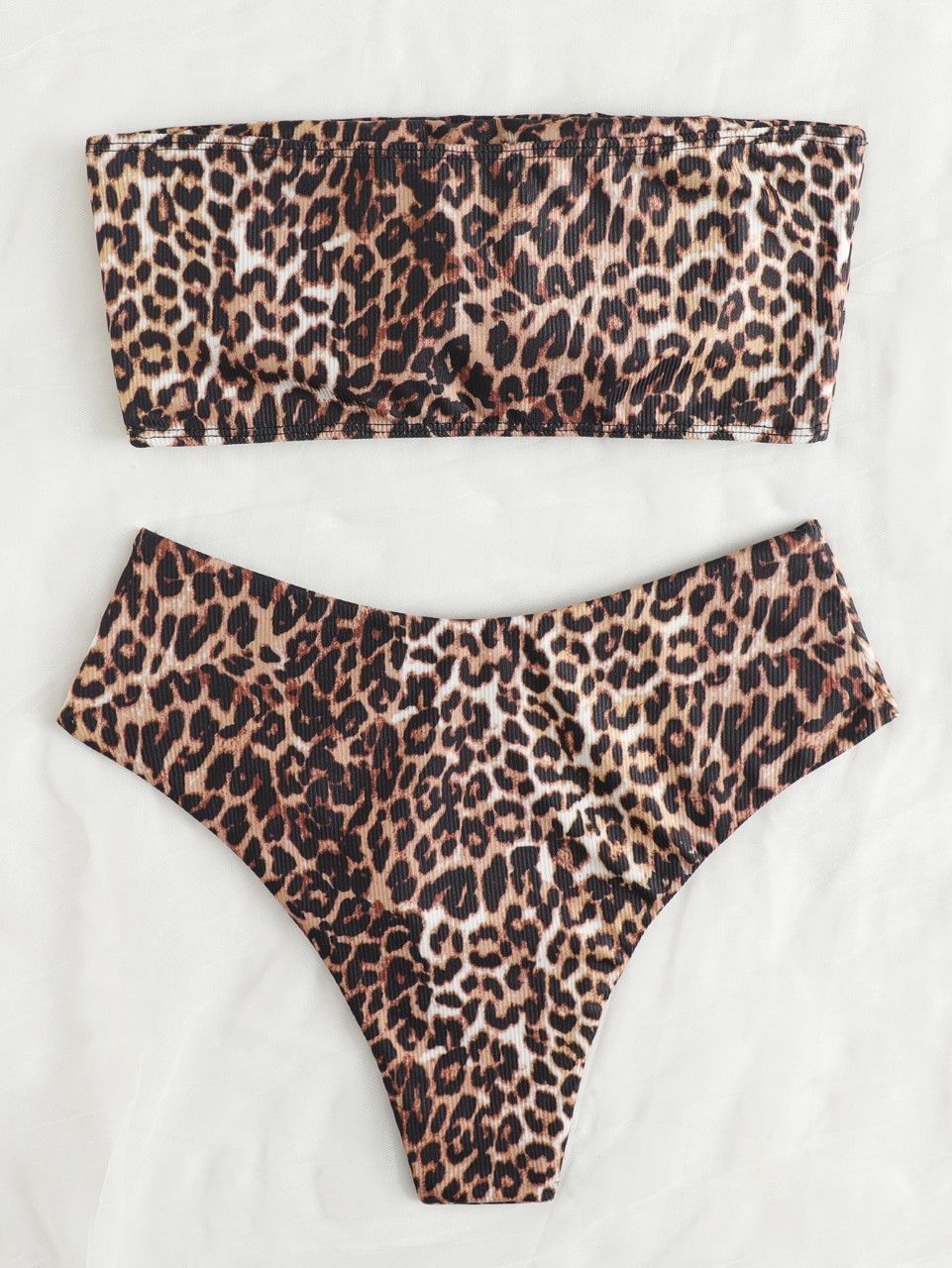 Damenbekleidung neuer sexy Bikini-Badeanzug mit hoher Taille und geteiltem Tube-Top_voghion.com