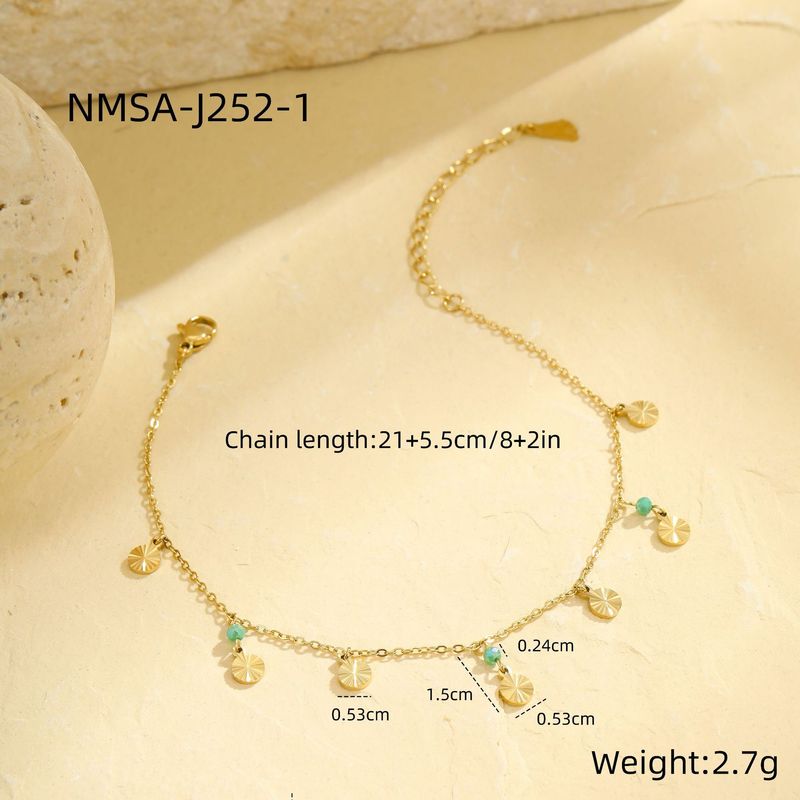 Summer New Fashion Sweet Cool Handmade Double Layer Thin Anklet Versatile Tassel Sequins Exquisite Small Fresh Foot Ornaments_voghion.com
