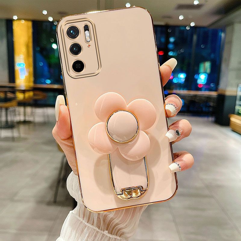 Roterende Bloem Tie Rod Stand Case Voor Samsung S22 Plus S23 Ultra S21 FE S10 Note 20 Ultra S20 vergulde Cover_voghion.com