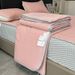 and Refreshing Latex Mat, Summer Set of Four Pieces, Ice Soft Solid Color Bed Sheet, Cool Feeling Silk Dormitory Air_voghion.com