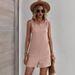2024 Women's Summer Casual Fashion Shorts Solid Color Jumpsuit Suspender Pants For Women_voghion.com