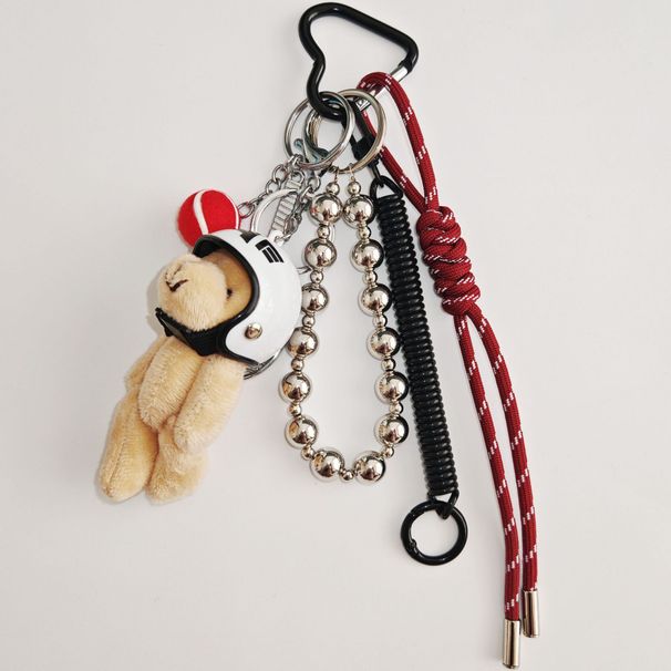 Přívěsek na tašku Malý medvěd Tenisový tkaný řetízek, retro a extrémně propracovaný přívěsek_voghion.com