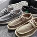 Zees Foreign Trade $39.9 Spring Summer Breathable Soft Sole Men's Linen Fisherman Slip-On Lightweight Casual Low-Top Shoes_voghion.com