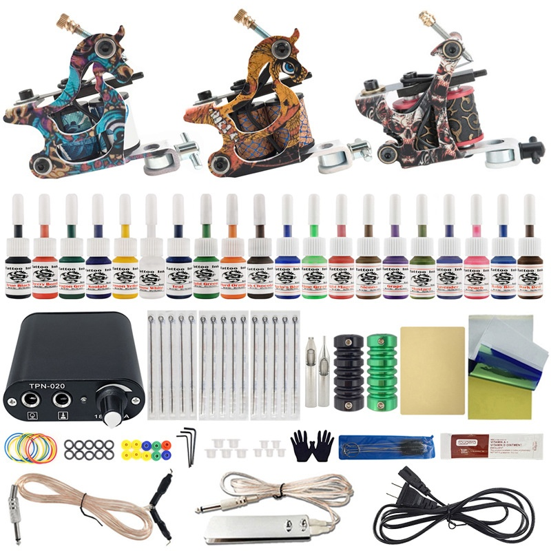 20 Color Three A Stamping Machine Set Tools Ou Liang Tattoo Equipment_voghion.com