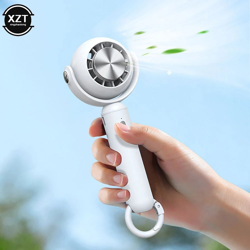 Multifunctional Handheld Fan Portable Semiconductor Cooling Overlay Fan USB Rechargeable Fan Outdoor Travel Fan_voghion.com