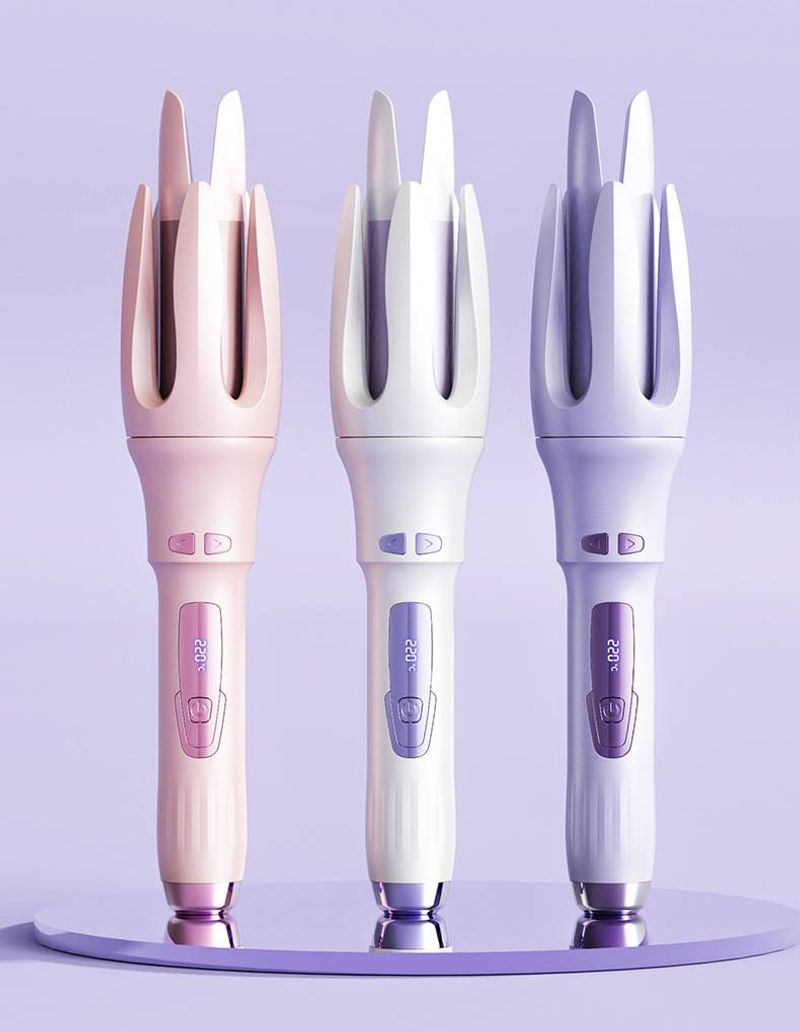 Modelador de cachos automático Deus não machuca o cabelo do preguiçoso Dormitório elétrico giratório de ondas grandes formato duradouro rolo grande de 32 mm_voghion.com