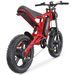 Hidoes B6 Bicicleta elétrica para adultos 1200W, 20" Off Road Mountain Bike com bateria de 48V 15,6Ah Suspensão total_voghion.com