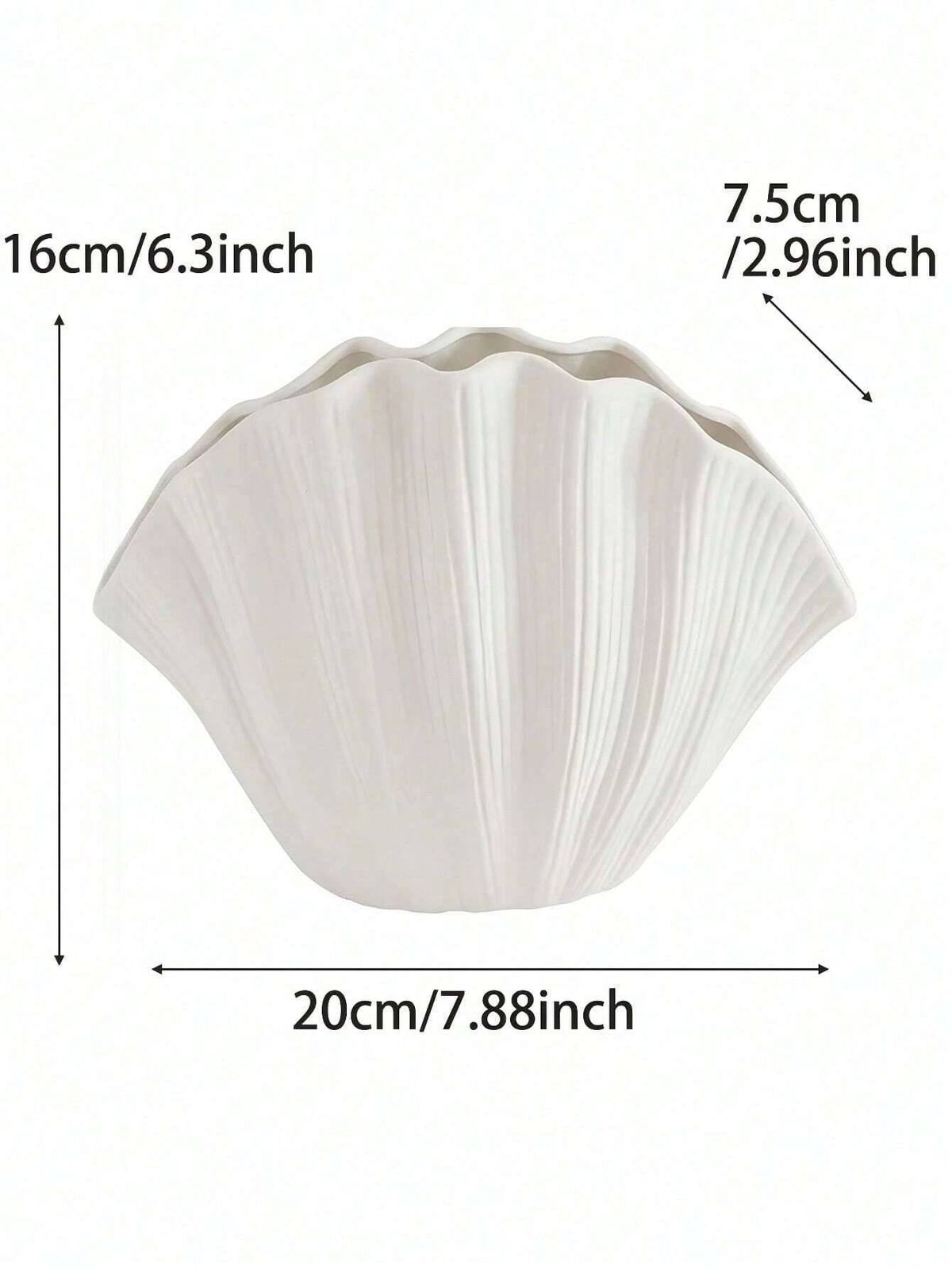 1 PC Shell Vase Ceramic Vase For Modern Home Decoration Unique Vase For Farmhouse Decoration Beautiful Room Decoration Nordic Decorative Vase Ornament_voghion.com