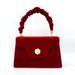 Nuova borsa da sposa di alta qualità in velluto rosso alla moda e festosa, borsa da sposa in camelia_voghion.com