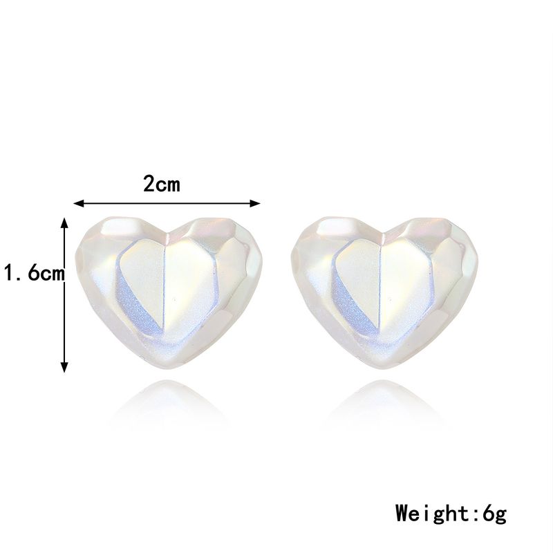 jewelry hot sale gift peach heart earrings exaggerated baroque pearl heart earrings Valentine's Day earrings_voghion.com