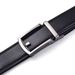 HEIßER Männer Leder Doppel Track Slot Gürtel Schwarz Lochlose Automatische Schnalle Business Casual Einfache Mode Passenden Anzug Tragen_voghion.com