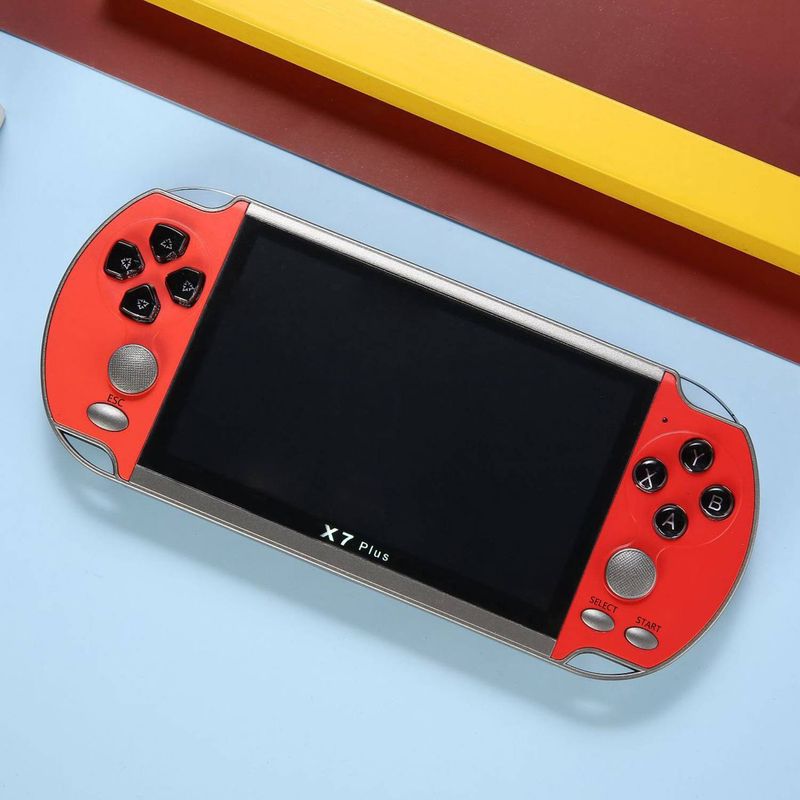 Byteuni X7 Plus 5.1 inch HD Screen Handheld Portable Retro Game MP5 Dual Joystick Nostalgic Arcade Video Game Machine for Man Women Birthday Gifts_voghion.com