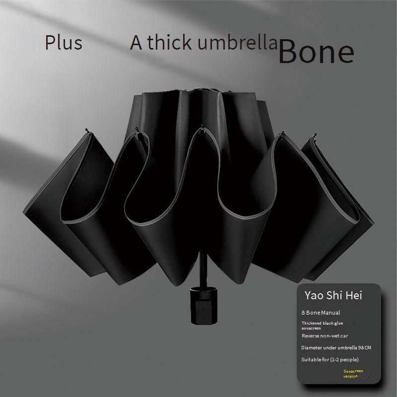 Folding 24 Rib Umbrella Fully Automatic Men And Women Enlarged Sunshade Sun Protection UV Protection Advertising Umbrella_voghion.com