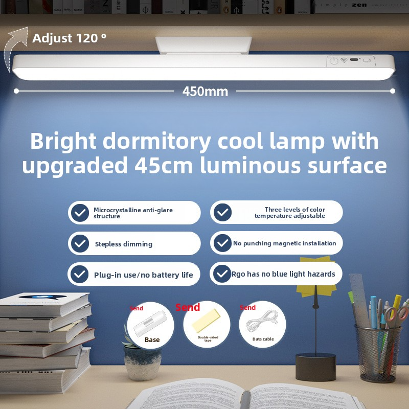 Remote Control LED Desk Lamp With Adjustable Color Temperature – AA Grade Eye-Care Study Light For Home & Office (Plug-in/USB Rechargeable)​_voghion.com