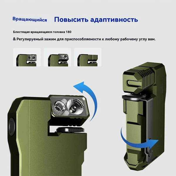 Rechargeable G5 EDC Light 400 Lumens Magnetic Portable Mini Flashlight_voghion.com
