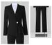 Elegant Autumn/Winter Business Suit Set – Slim-Fit TR Blazer With Pants(Professional Office Wear, Navy/Black, S-4XL)_voghion.com