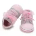 Chaussures pour bébé fille avec nœud en dentelle et pois imprimés, baskets montantes Littlesprouts décontractées à semelle souple pour nouveau-né_voghion.com
