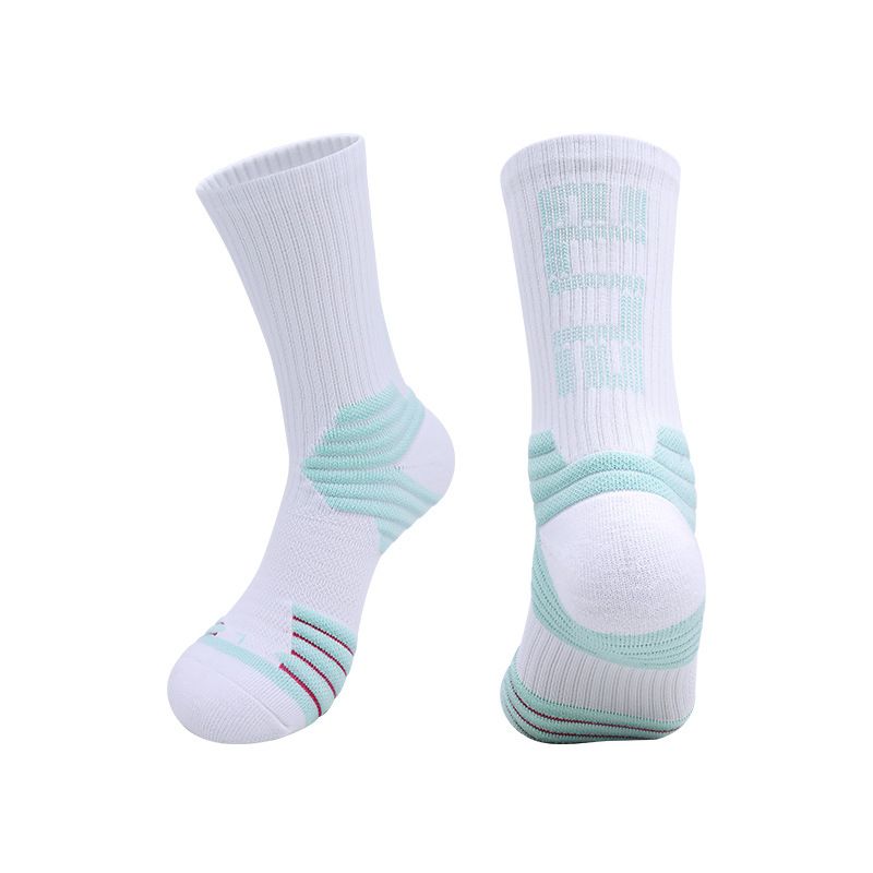 Kinder-High-Top-Basketballsocken, praktische professionelle Sportsocken für Studenten, rutschfeste, schweißabsorbierende, atmungsaktive Handtuchsocken mit langem Schlauch_voghion.com