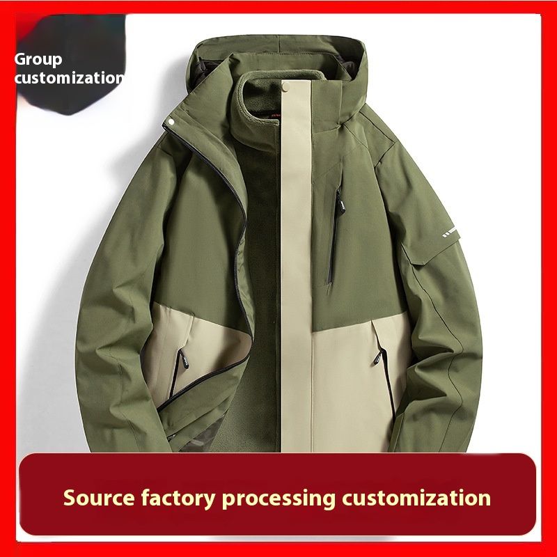 Giacca con cappuccio invernale 3 in 1 da uomo, spessa e calda, per coppie, acquisto di gruppo, seconda apertura_voghion.com