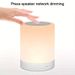 Lampka nocna Bezprzewodowa Bluetooth z głośnikiem Lampka dotykowa Kolorowa dioda LED przyciemniająca nocna atmosfera Lampa stołowa na prezent dla dziecka_voghion.com