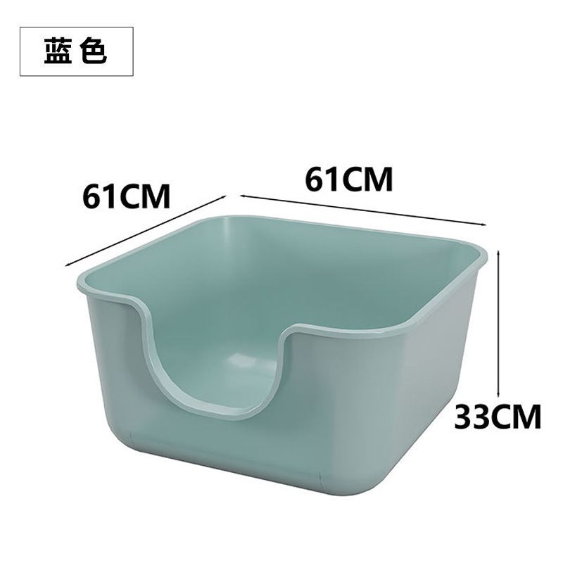 Extra Large Fully Semi-Enclosed Open Toilet Anti-Splash Kitten Litter Box Cat Supplies_voghion.com