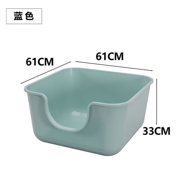Extra Large Fully Semi-Enclosed Open Toilet Anti-Splash Kitten Litter Box Cat Supplies_voghion.com