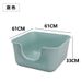 Extra Large Fully Semi-Enclosed Open Toilet Anti-Splash Kitten Litter Box Cat Supplies_voghion.com