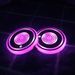 Car LED Luminous Pattern Can Be Changed, Water Cup Groove Pad Car Atmosphere Light Rainbow Built-in Battery_voghion.com