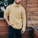 2025 Turtleneck Men Cable Knit Sweater Autumn Winter New Plus Size Top Men's Clothing_voghion.com