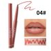 Lipliner Clubday Matte Nude Outline Lipliner Langanhaltender, wasserfester, rotierender Lippenstiftstift_voghion.com