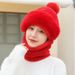 Scaldacollo da donna per autunno e inverno, mascherina, protezione per le orecchie integrata, cappello antivento, foderato in pile,_voghion.com