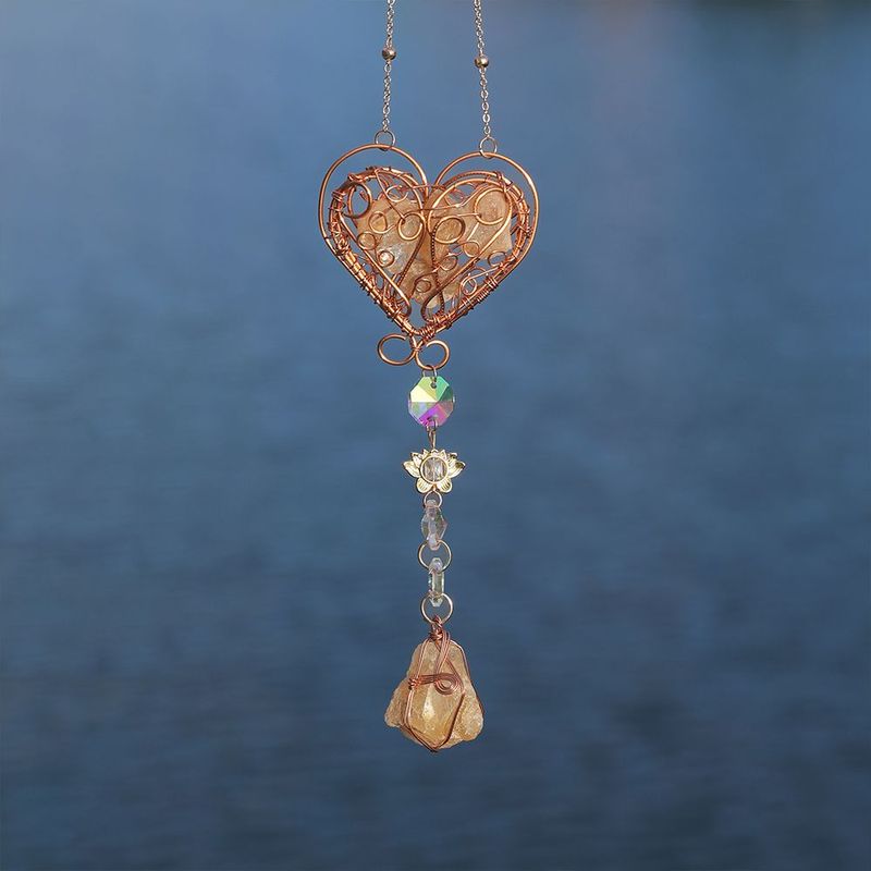 Acchiappasogni arcobaleno in cristallo di sole, stile luna, campanellino a vento, decorazione da appendere, regalo per la cameretta della bambina_voghion.com