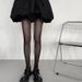 Spring and summer hollow thin heart-shaped Lolita women's leggings wavy edge fishing net socks lace pantyhose_voghion.com