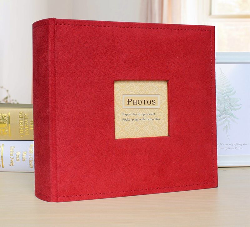 Álbum de fotos Retro de 6 pulgadas, regalo creativo de felpa, colección de álbumes de almacenamiento de fotos con 200 estilos de bolsillo_voghion.com