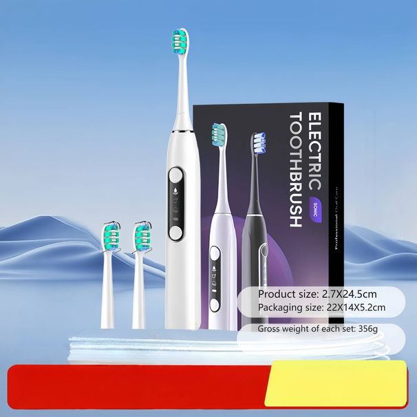 Slimme elektrische tandenborstel met magnetische levitatietechnologie – ultrazachte borstelharen, 3 standen, batterijduur van meer dan 50 dagen, stil (46 dB), geschikt voor koppels_voghion.com
