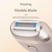 Mini tagliacapelli elettrico – Rasoio ricaricabile USB indolore per corpo, viso e zona bikini, ABS impermeabile con lame staccabili (rosa/bianco)_voghion.com